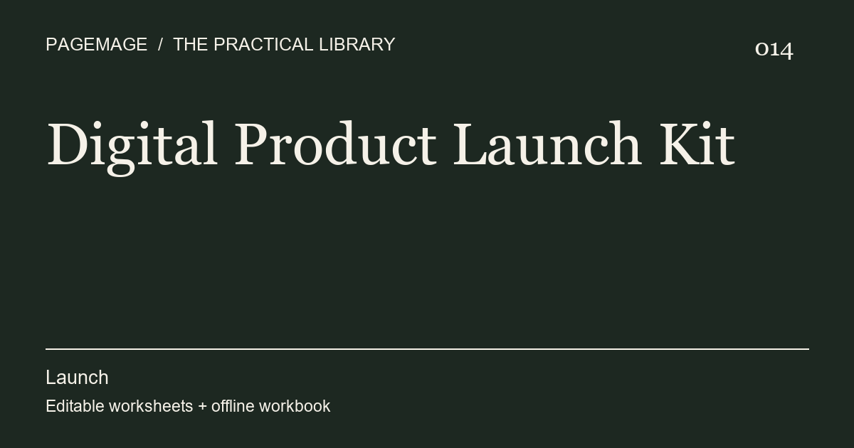 Digital Product Launch Kit digital product cover