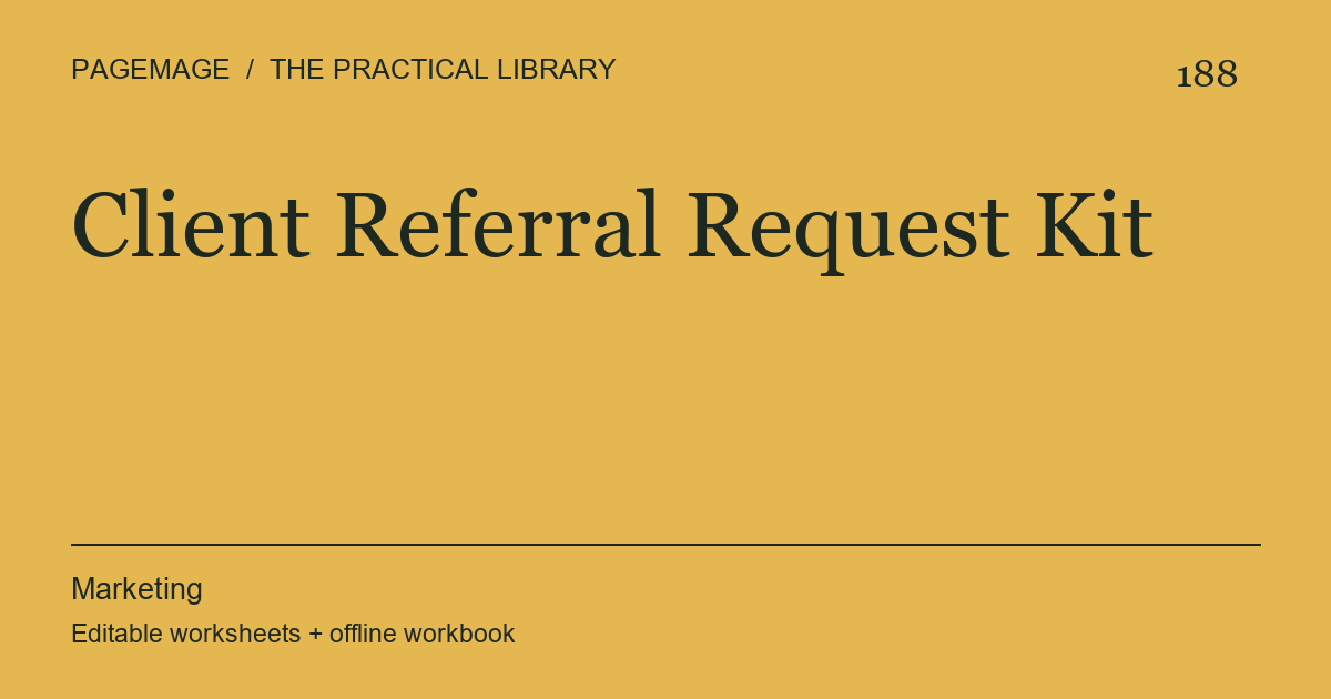 Client Referral Request Kit digital product cover